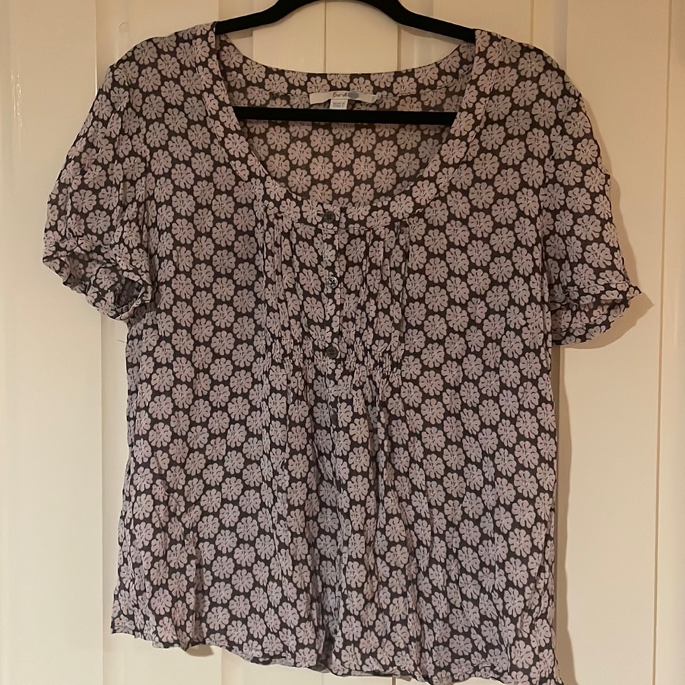 BODEN blouse in purple & lavender Size 14